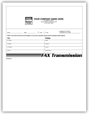 Fax Cover Letter 3060