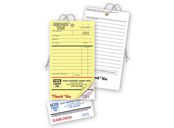 Repair Tags, Invoice w/ Detachable Claim Check