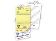 Repair Tags, Invoice w/ Detachable Claim Check