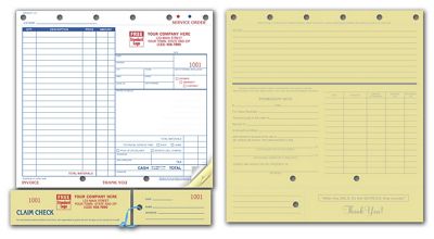 Service Orders, Carbon, Claim Check, Large Format 311