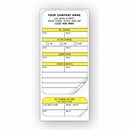 Automotive Service Record Labels, Padded 315