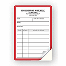 Equipment Service Record Labels, Red/Blue Border 325