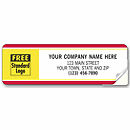 Labels with Business Design, Padded, Red/Yellow Border 330