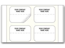Price Labels, Padded, Paper, White, 1 X 3/4