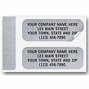 Advertising Labels, Padded, Paper, Silver Foil, 334