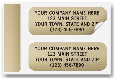 Gold Foil Paper Label 335