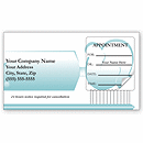 Dental Appointment Cards, Peel and Stick, Toothbrush Design 3358