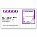 Dental Appointment Cards, Peel and Stick, Tooth Design 3359