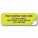 Advertising Labels, Padded, Paper, Fluorescent Green 338