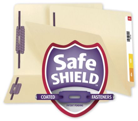Smead End Tab File Folder with SafeSHIELD Fasteners, 11 PT