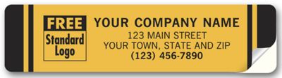 Advertising Labels, Padded, Paper, Fluorescent Orange