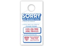 Doorknob Hanger - Sorry We Missed You