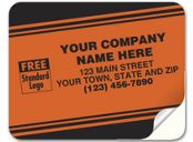 Tuff Shield Labels, Laminated Paper, Red Fluorescent