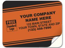 Tuff Shield Labels, Laminated Paper, Red Fluorescent