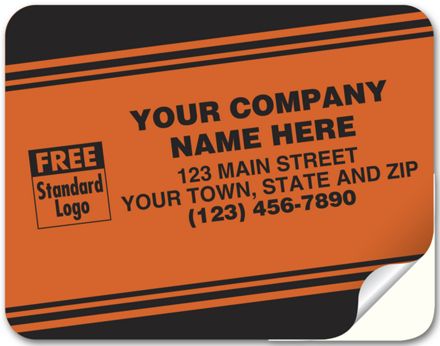 Tuff Shield Labels, Laminated Paper, Red Fluorescent