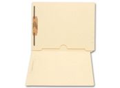 End Tab Full Pocket Manila Folder, 11 pt, One Fastener