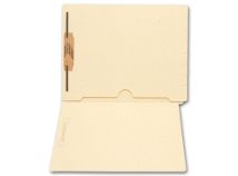 End Tab Full Pocket Manila Folder, 11 pt, One Fastener