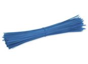9 Plastic Coated Blue Wire Ties