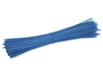 9 Plastic Coated Blue Wire Ties