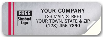 Tuff Shield Weatherproof Labels, Chrome Poly Film 367