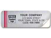 Tuff Shield Weatherproof Labels, Chrome Poly Film