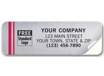 Tuff Shield Weatherproof Labels, Chrome Poly Film
