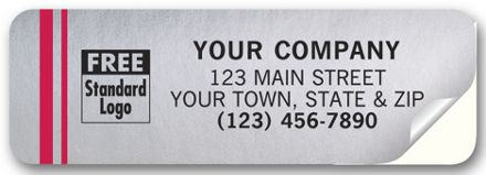 Tuff Shield Weatherproof Labels, Chrome Poly Film