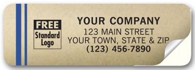 Tuff Shield Weatherproof Labels, Gold Poly Film 368