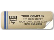 Tuff Shield Weatherproof Labels, Gold Poly Film