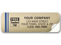 Tuff Shield Weatherproof Labels, Gold Poly Film