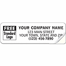 Advertising Labels, Padded, Paper, White 2 3/4 X 7/8 373