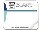Mailing Labels, Laser/Inkjet, White w/ Blue Stripes