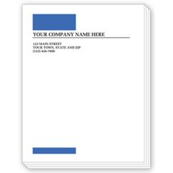 Personalized Notepads, with Blue Rectangles, Small