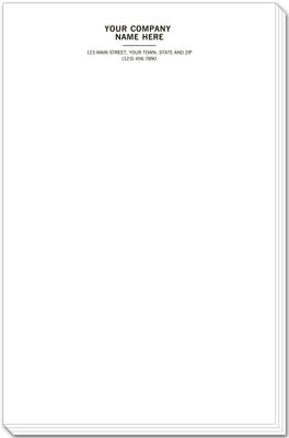 Personalized Notepads, Letterhead Format, Large 3827