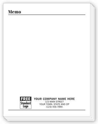 Personalized Notepads with Bottom Imprint, Small 3850