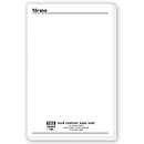 Personalized Notepads, with Bottom Imprint, Large 3851