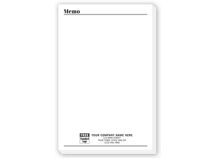 Personalized Notepads, with Bottom Imprint, Large