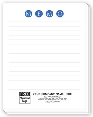 MEMO Personalized Notepads with Lines, Small 3858
