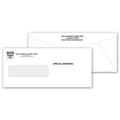 Single Window Envelope, Return Address On Front and Flap, 39004