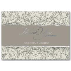 Silver & Scrolls Thank You Cards    