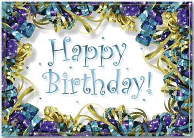 Ringed In Ribbons Birthday Cards    