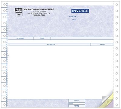 Continuous Invoice - Parchment 40095G