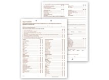 Dental Health History Questionnaires, 2 Sided, 2 Hole Punch