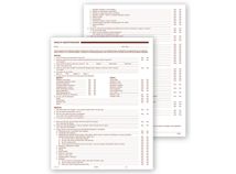 Dental Health History Questionnaires, 2 Sided, No Hole Punch