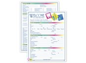 Two-Sided Registration & History Form, Dental Icon Design