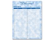 Patient Sign-In Sheet, Bright Skies Design