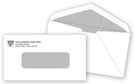 Single Window Envelope 6 1/2 X 3 5/8, Gummed Seal