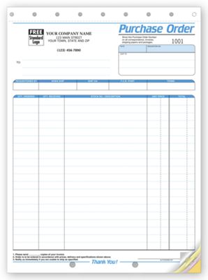 Purchase Orders - Large Multi-Color 4586