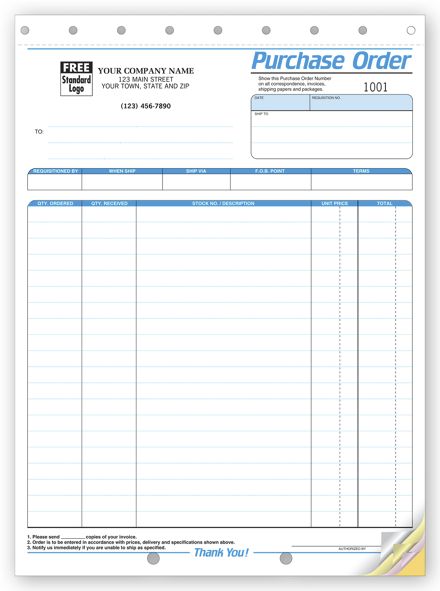 Purchase Orders - Large Multi-Color