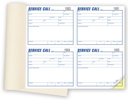 Service Call Book